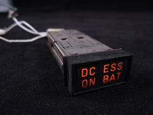 Load image into Gallery viewer, DC ESS ON BATT Korry Annunciator from a Retired Airbus Airliner
